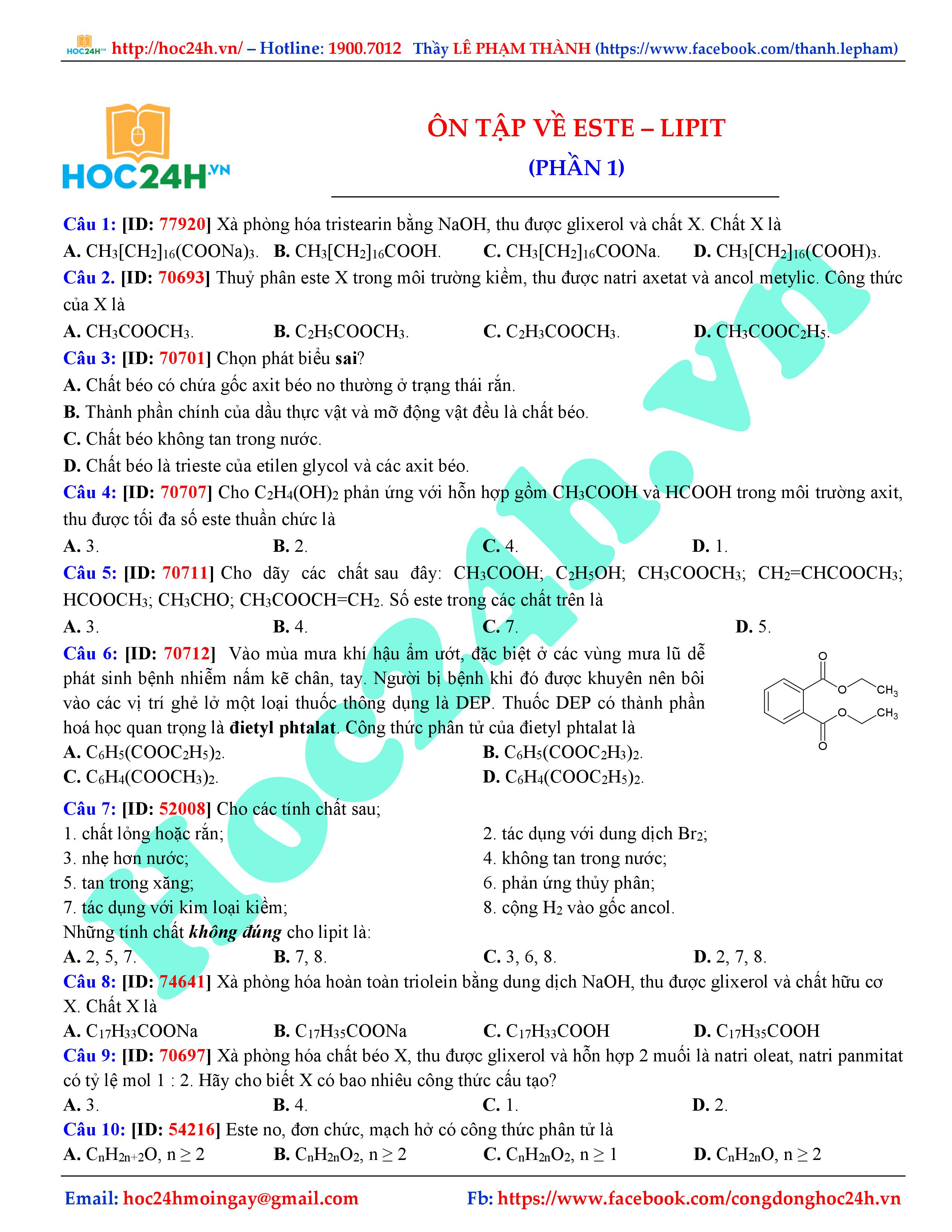 7. Câu hỏi ôn tập và kiểm tra kiến thức