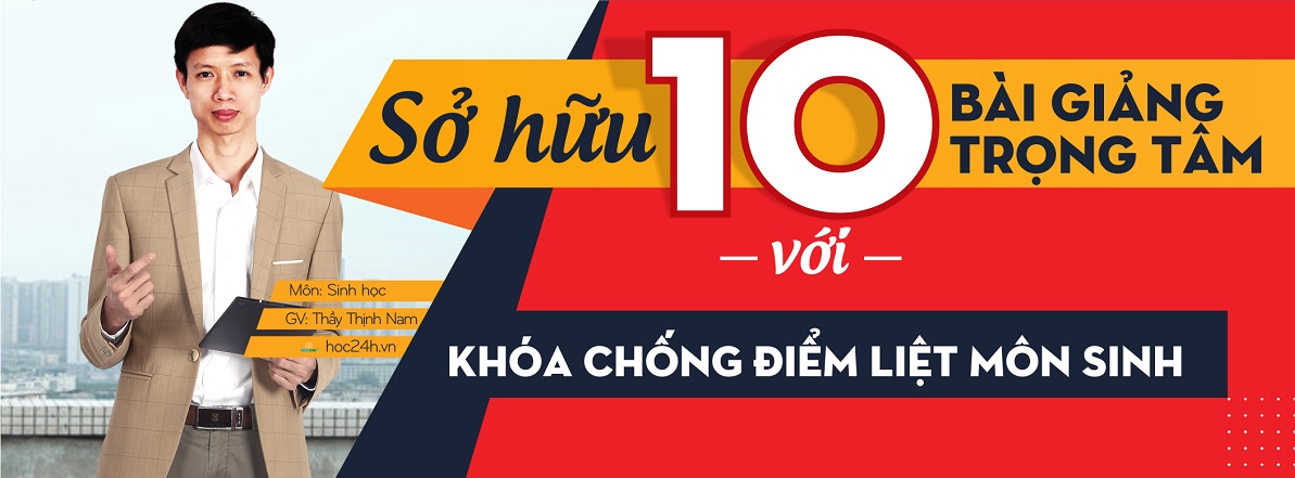 Khai giảng khóa chống điểm liệt Sinh học - Thầy Thịnh Nam