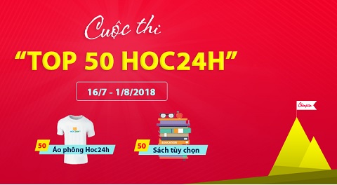 Cuộc thi TOP 50 Hoc24h 2018