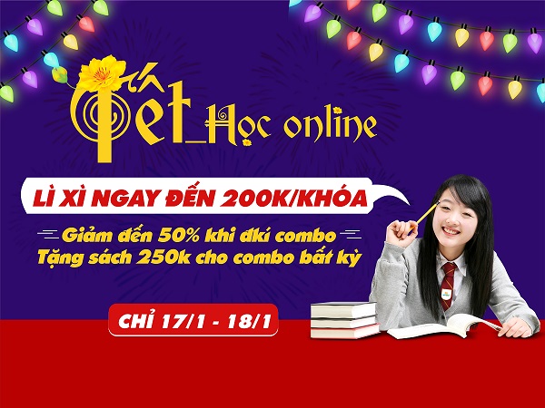 Tết học online, nhận ưu đãi đến 200k