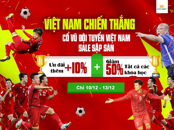 Cổ vũ đội tuyển Việt Nam - Ưu đãi đến 60%