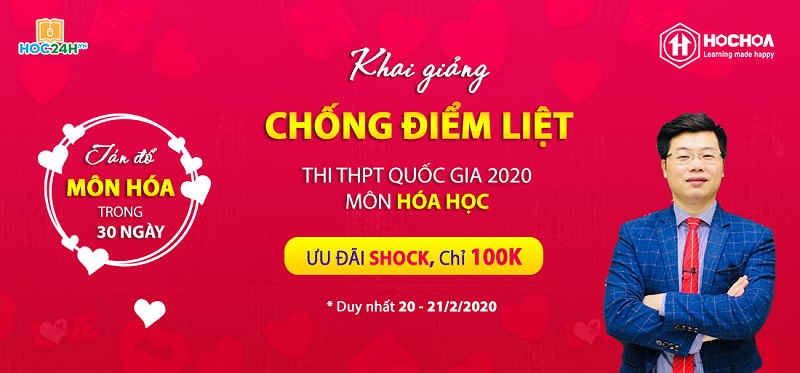 Khai giảng khóa chống điểm liệt Hóa học thi THPT QG 2020 