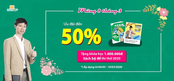 Chào mừng 8/3, ưu đãi đến 50%, quà tặng không giới hạn