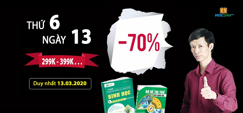 Thứ 6 ngày 13, ưu đãi đến 70% học phí các khóa học Sinh học